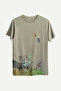 Gray Men's Regular T-Shirt - 100% Cotton |   (Straighten)