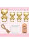 Gold 20pcs/5sets Bear-shaped Bottle Opener Party DIY Gifts and Hemp Ropes - Suitable for Birthdays, - 3