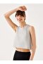 Aura Crop Top Gray Melange - 4