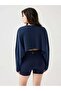 Aura Crop Long Sleeve T-Shirt Blue - 2