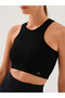 Palmi Self Patterned Round Neck Covered Bra Black - 3