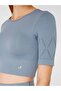 Naples Short Sleeve Crop Top Econyl Stone - 4