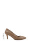 Women's Mink Antique Pointed Toe Medium Thin Heeled Stiletto - 2