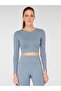 Naples Long Sleeve Crop Top Econyl Stone