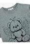 Cotton Comfortable Fit Short Sleeve Crew Neck Washable Teddy Bear Printed T-Shirt - 7