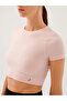 Captiva Soft Textured & Flexible Crop Top Pink - 3