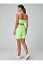 Gela High Waist Biker Shorts (12cm) Neon Green - 2