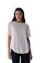 White Crew Neck Oversized Modal T-Shirt - 3