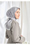 Twill Silk Scarf Monogram Light Gray