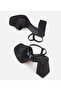 Women's Black Single Strap Thick Sole Heeled Sandals - 6