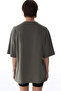 Khaki Cotton Oversize T-Shirt - 6