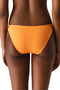 Orange Summer Textured Mid-Waist Bikini Bottom - 2