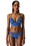 Blue Hannah Push up Bralet Bikini Top - 5