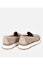 Men's Suede Leather Beige Thick Soled Casual Loafer - 4