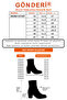 Women's Black Zippered Pointed Toe Genuine Leather Boots - 7