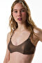 Brown Are Silvery Bikini Top - 2