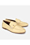 Women's Leather Yellow Soft Textured Classic Loafer - 2