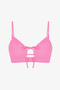 Pink Front Opening Bikini Top - 6