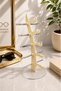 Eyeglasses Stand Sailing Model, 5 Eyeglasses Capacity Display Stand Bone Color - 2
