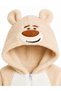 Girl Boy Baby Welsoft Plush Jumpsuit Hooded Zippered Winter Baby Romper Soft Fleece Astronaut Jumpsuit with Teddy Bear Figure - 5