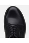 Men's Leather Black Soft Textured Classic Shoes - 5