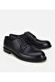 Men's Leather Black Soft Textured Classic Shoes - 2