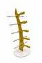 Glasses Stand Sailing Model, 5 Glasses Capacity Stand Pearlescent Gold