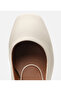 Women's Ecru Open Back Heeled Shoes - 4