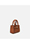 Women's Leather Tan Lock Detailed Mini Bag - 2