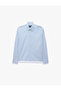 Regular Fit Cotton Long Sleeve Buttoned Classic Collar Striped Shirt - 6