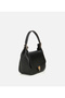 Women's Leather Black Lock Detailed Shoulder Bag - 5