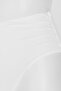 White High Drawstring High Waist Bikini Bottom - 6