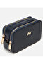 Women's Leather Navy Blue Mini Bag - 4