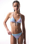 Jamie Beaded Multicolor Triangle Bikini Top - 5