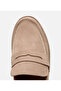 Men's Nubuck Beige Comfortable Sole Loafer - 4