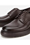 Men's Leather Brown Thick-Soled Casual Shoes - 3