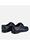 Men's Leather Navy Blue Classic Shoes - 4