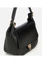 Women's Leather Black Lock Detailed Shoulder Bag - 6