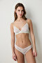 Glam Broderie Ecru Bra - 2