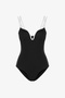 Black Beluga Push up Swimsuit - 5