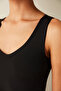 V-Neck Black Top - 3