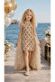 Sequined Girls' Evening Gown, Special Occasion Dress with Detachable Tulle Train, Wedding, Prom