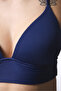 Navy Blue Women's Bikini Top Pl9Y998Y25Iy - 3