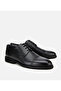 Men's Leather Black Embroidered Classic Shoes - 2