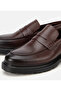 Men's Leather Brown Soft Textured Classic Loafer - 3