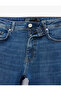 Regular Waist Cotton Straight Fit Jean Pants - Mark Jean - 8