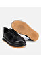 Men's Leather Black Soft Textured Casual Shoes - 6