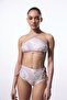 Della Ethnic Pattern Halter Neck Bikini Top - 5