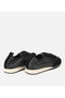 Women's Leather Black Flexible Sole Sneakers - 4