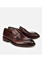 Men's Leather Brown Classic Loafer Shoes - 2